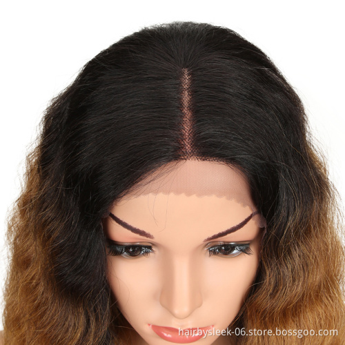 Magic Hair 28  Inch Wigs For Black Women Synthetic Lace Front Wig Long Wavy Hair Blonde Ombre Hair Synthetic Heat Resistant Hai